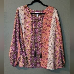 D&Co Pink Bohemian Woamns blouse